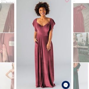 Kennedy Blue Evelyn Velvet Bridesmaid Dress